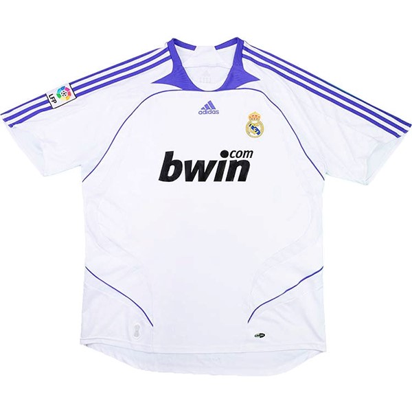 Tailandia Camiseta Real Madrid 1ª Retro 2007 2008 Blanco